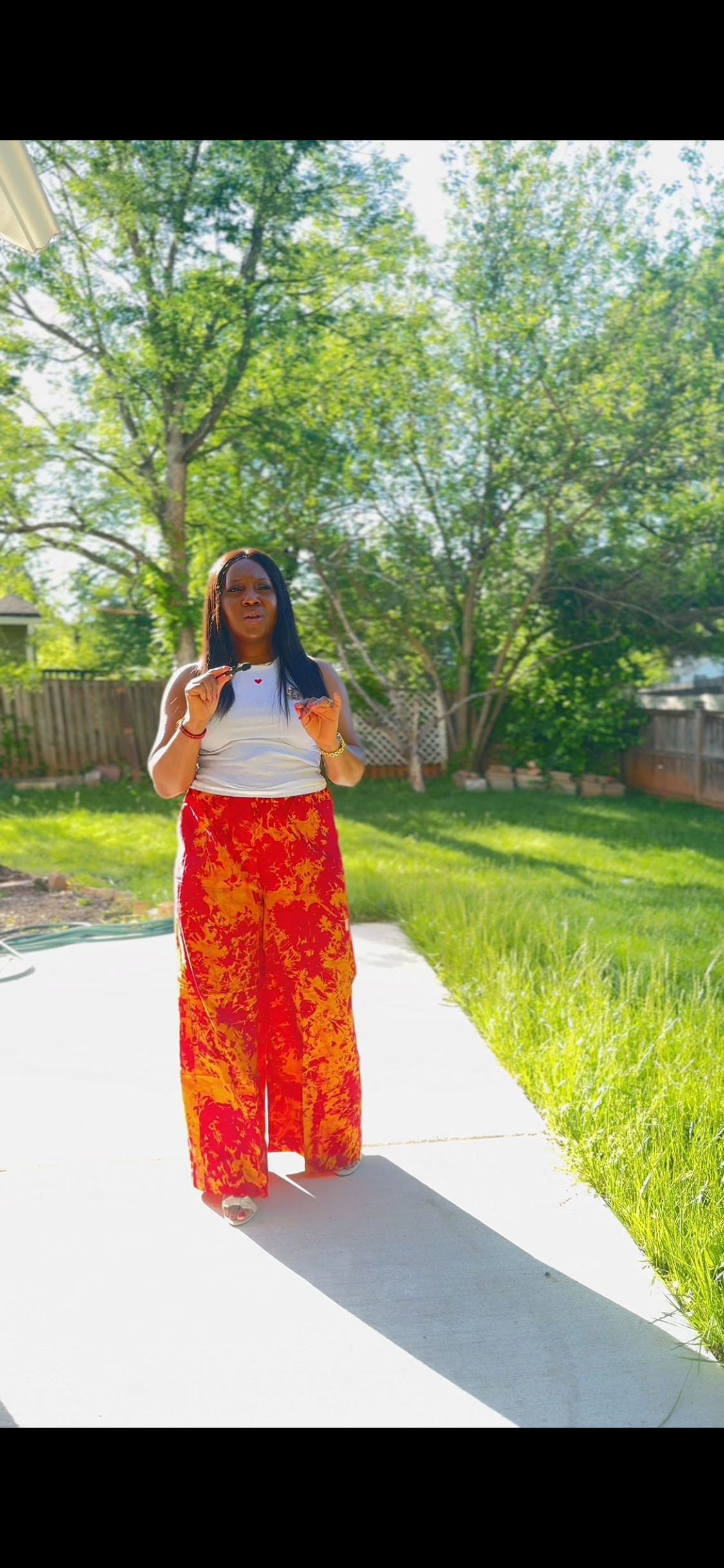 ADIRE WIDE LEG LONG PANT