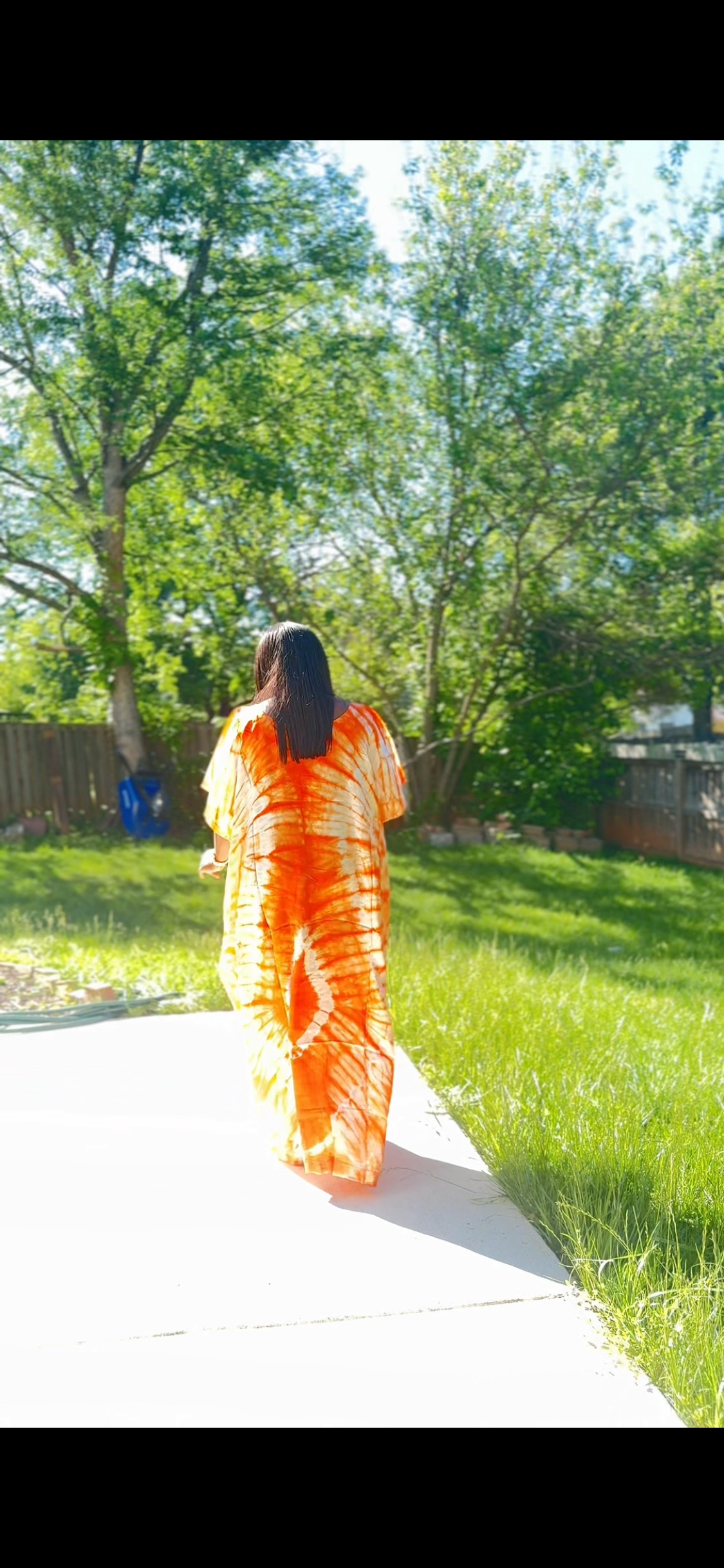 Adire silk  Bubu