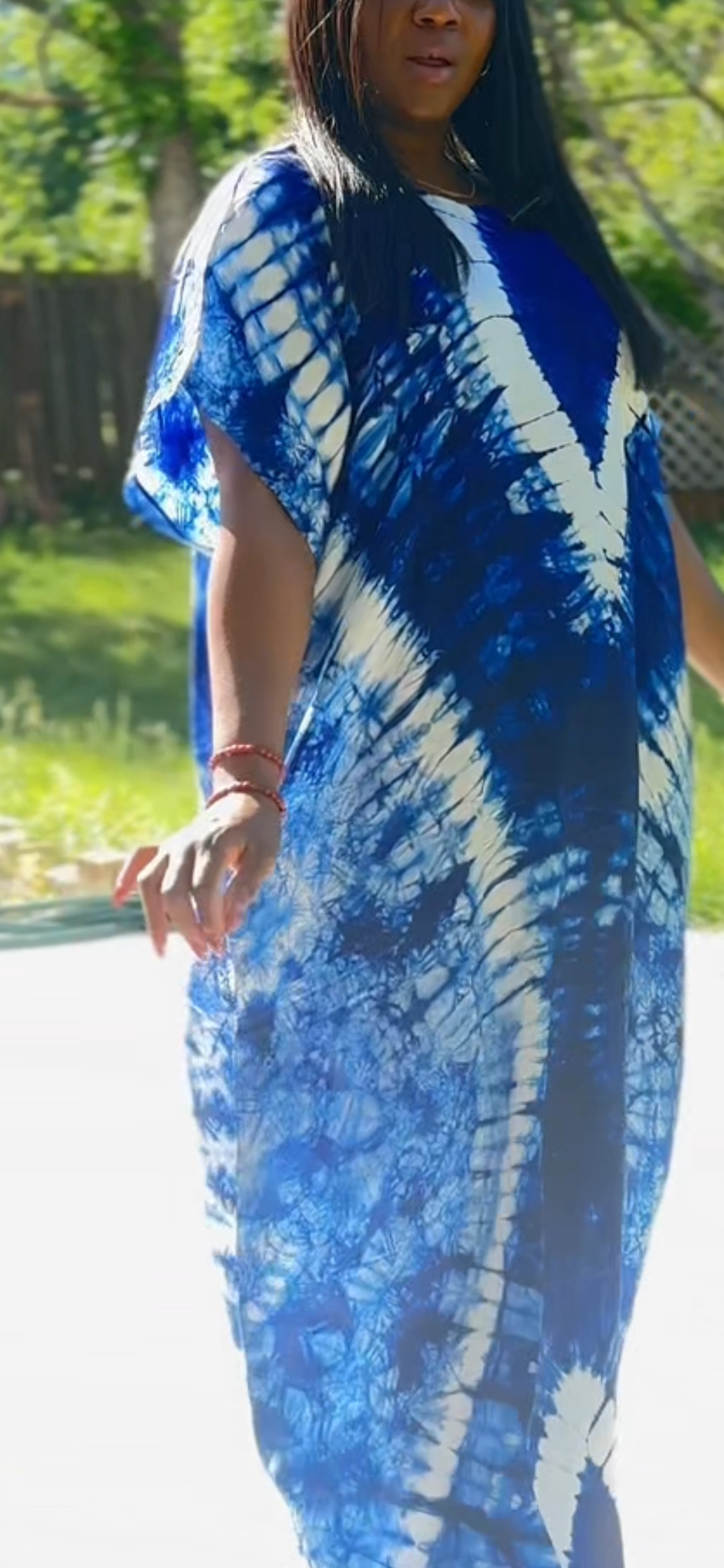 Adire silk  Bubu