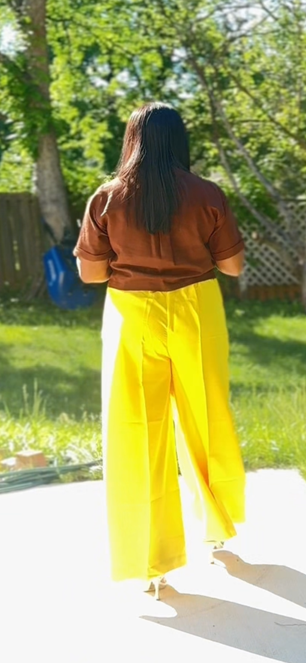Crepe Wide Leg Loose Pant