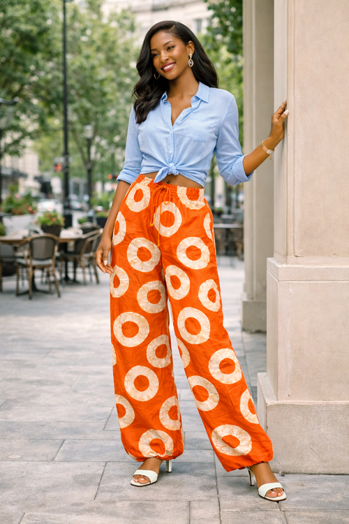 ADIRE WIDE LEG LONG PANT