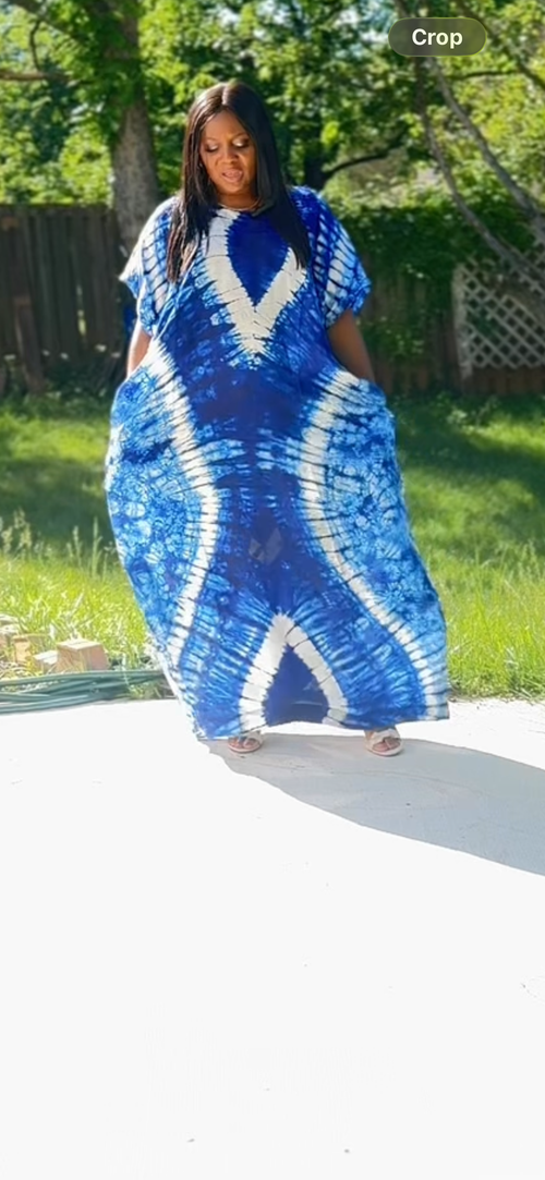 Adire silk  Bubu