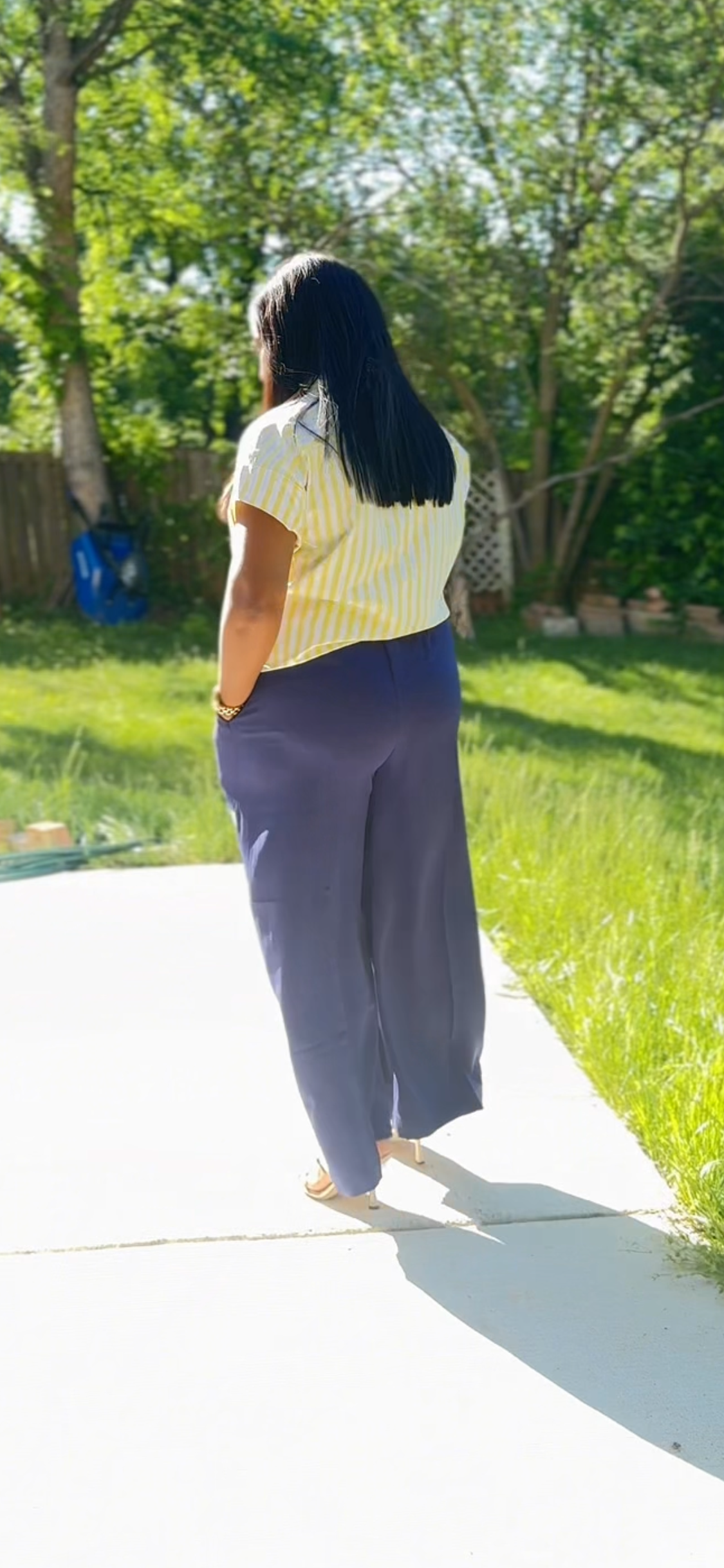 Crepe Wide Leg Loose Pant