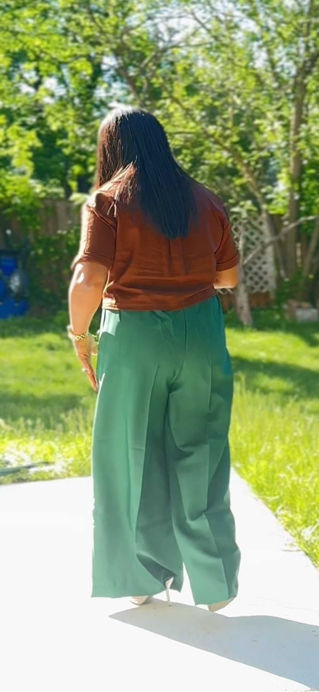 Crepe Wide Leg Loose Pant