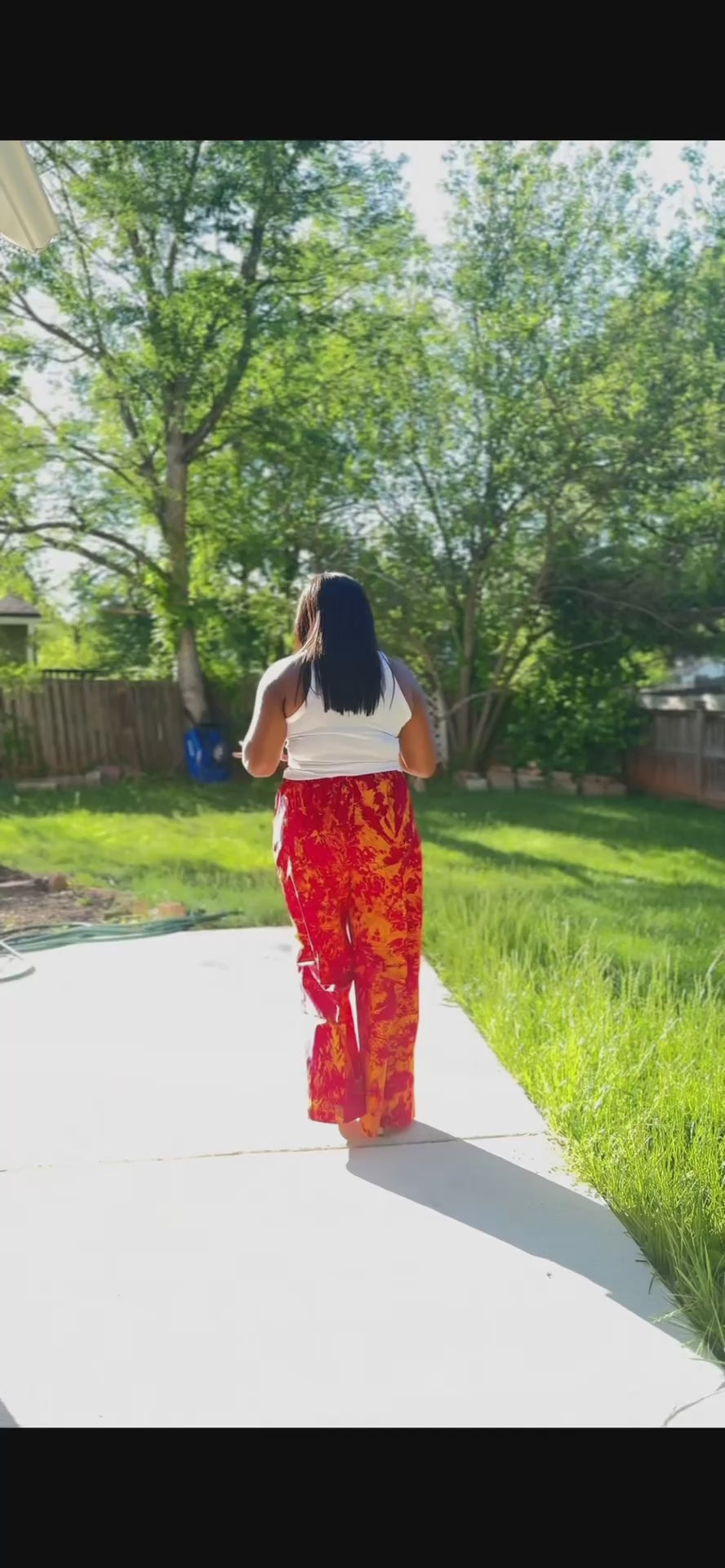 ADIRE WIDE LEG LONG PANT